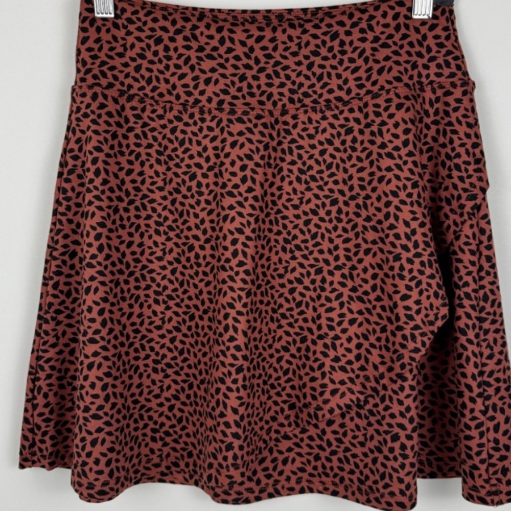 Eddie Bauer mini patterned rap skirt
